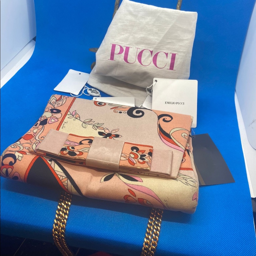 60’sish Emilio Pucci Signature‎ Print MOD Purse handbag
